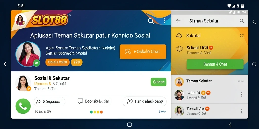 Screenshot menunjukkan layar utama SLOT88 dengan daftar pengguna di sekitar.