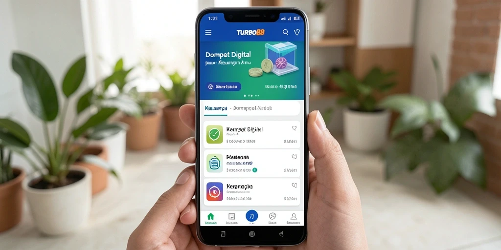 Antarmuka pengguna TURBO88 yang intuitif dan modern.