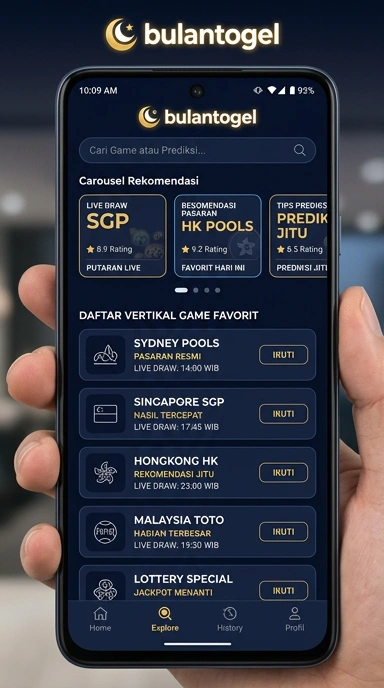 Tampilan katalog aplikasi bulantogel