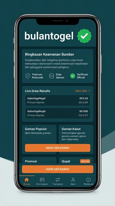 Tampilan kanal resmi bulantogel
